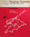 Book cover of Western Passenger Timetable - London, South Wales, West of England 3 May 1971 to 30 April 1972 by British Rail Western Region